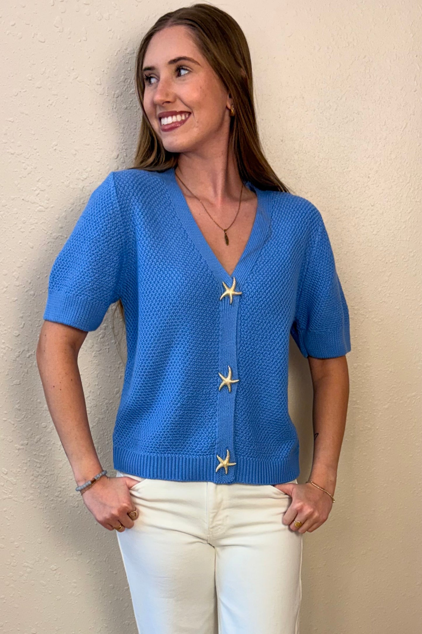 Ariel Starfish Cardigan Sweater
