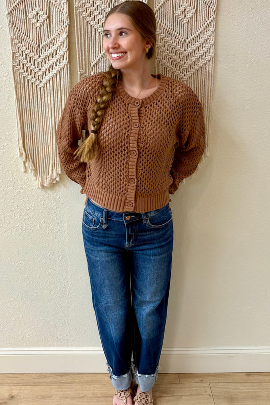 Cecelia Crochet Cardigan Sweater