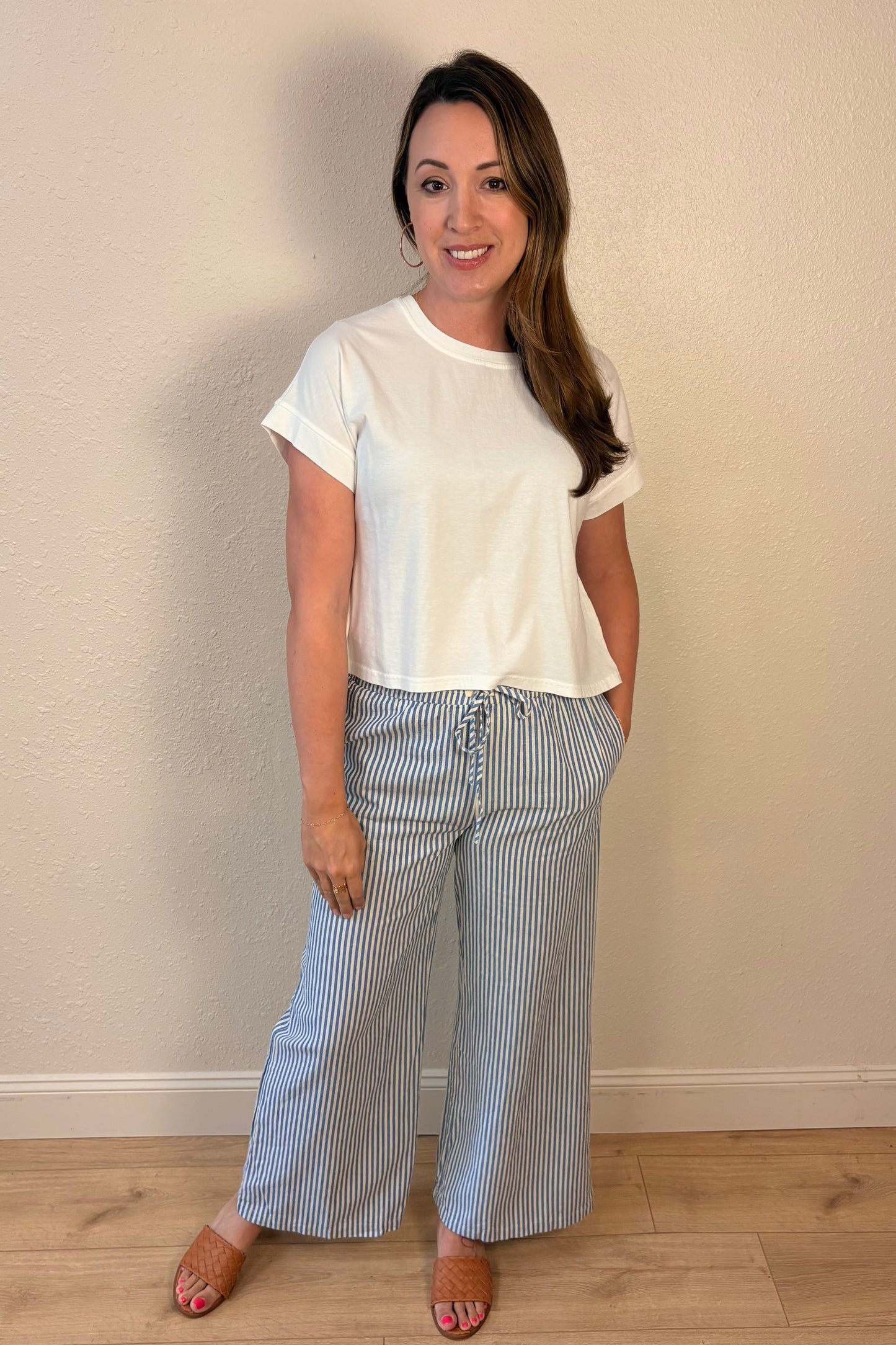 Emma Striped Wide Leg Pants