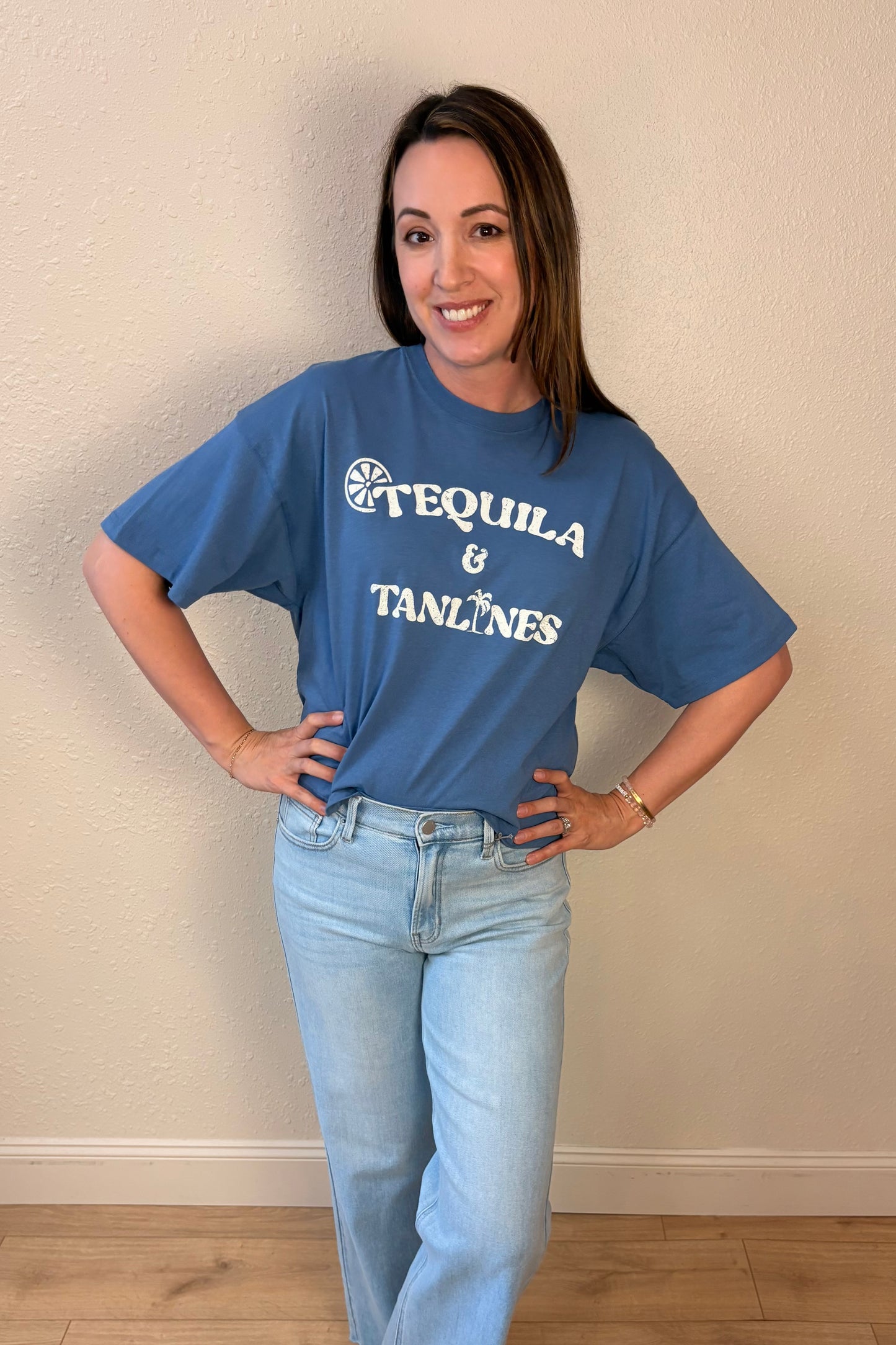 Tequila & Tanlines Cropped T-Shirt