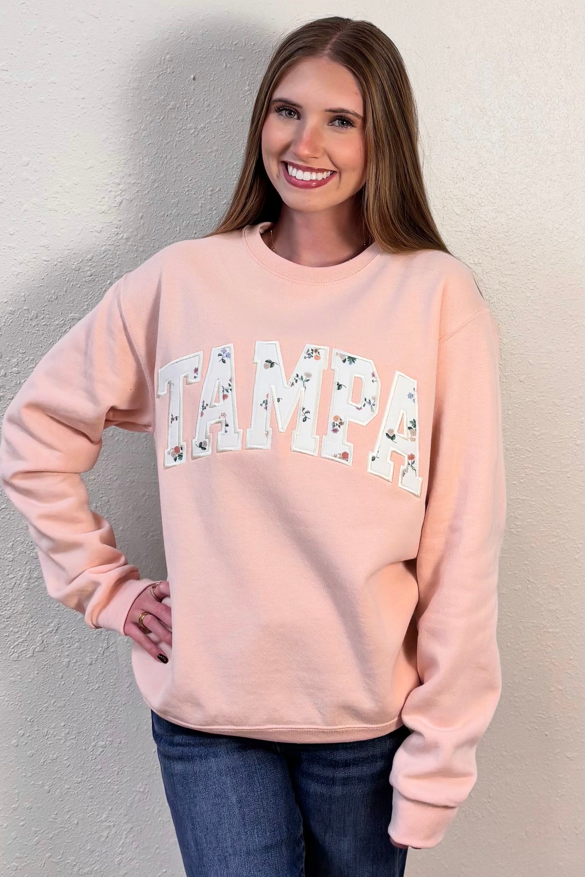 Tampa Applique Embroidered Sweatshirt