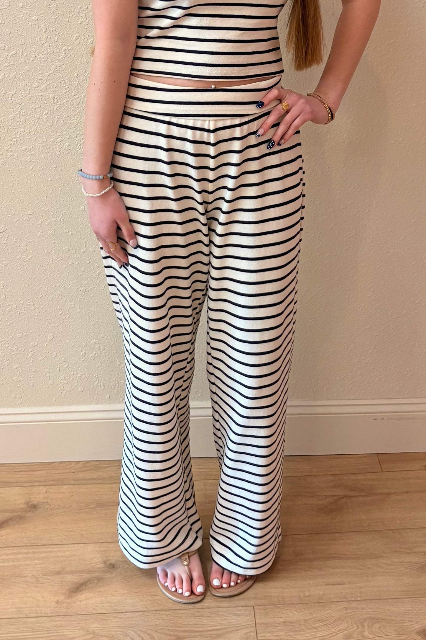 Nadine Stripe Wide Leg Pants