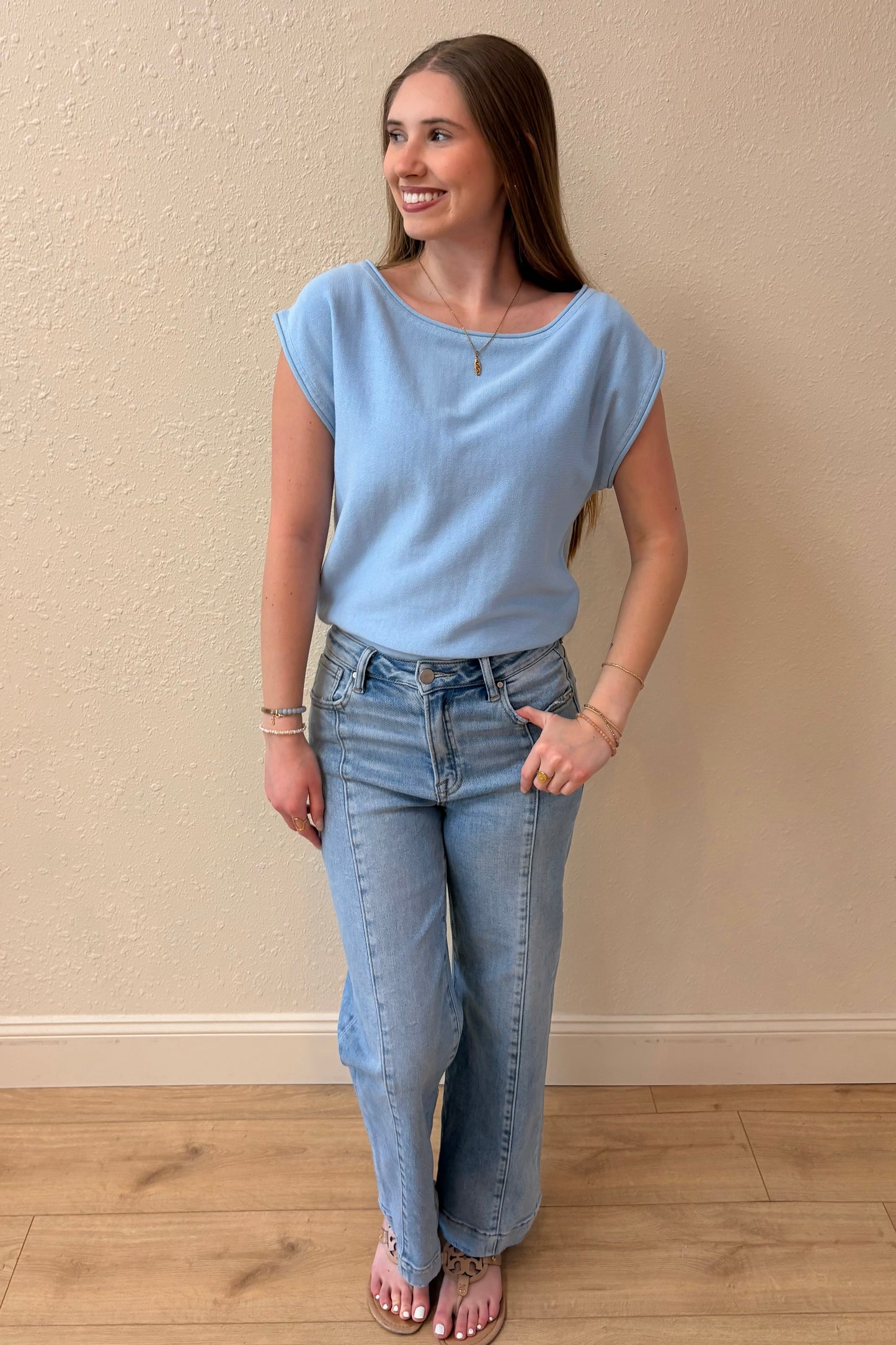 Emily Boat Neck Knit Top