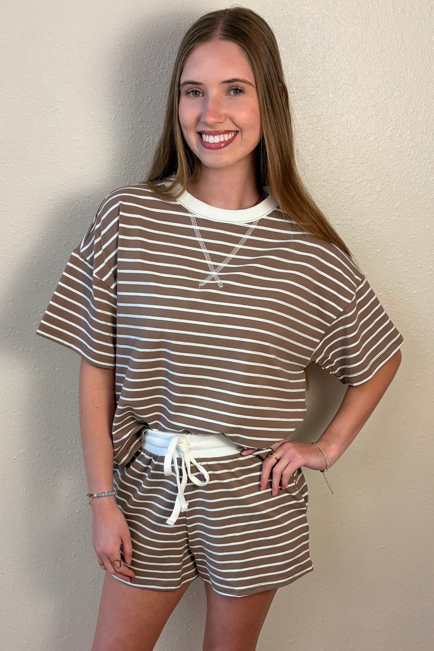 Blakely Stripe Lounge Shorts