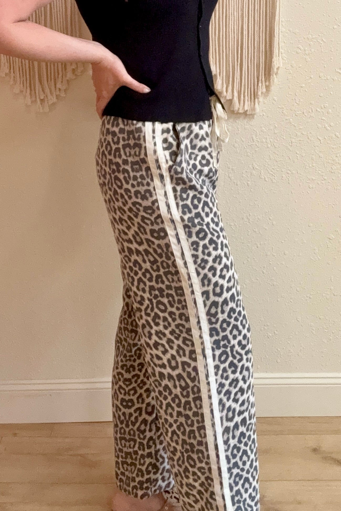 Emmory Leopard Track Pants
