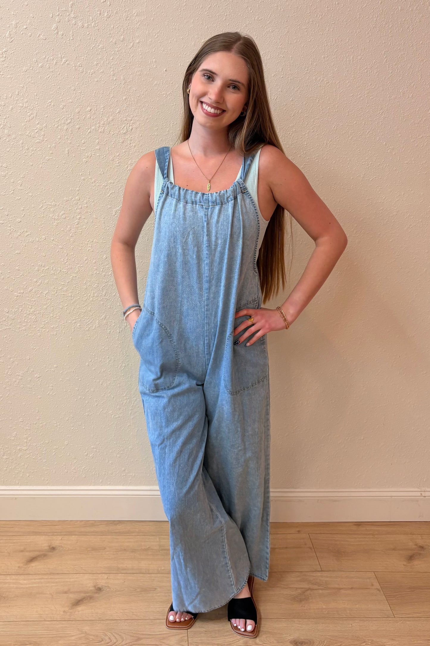 Meadow Washed Chambray Jumpsuit