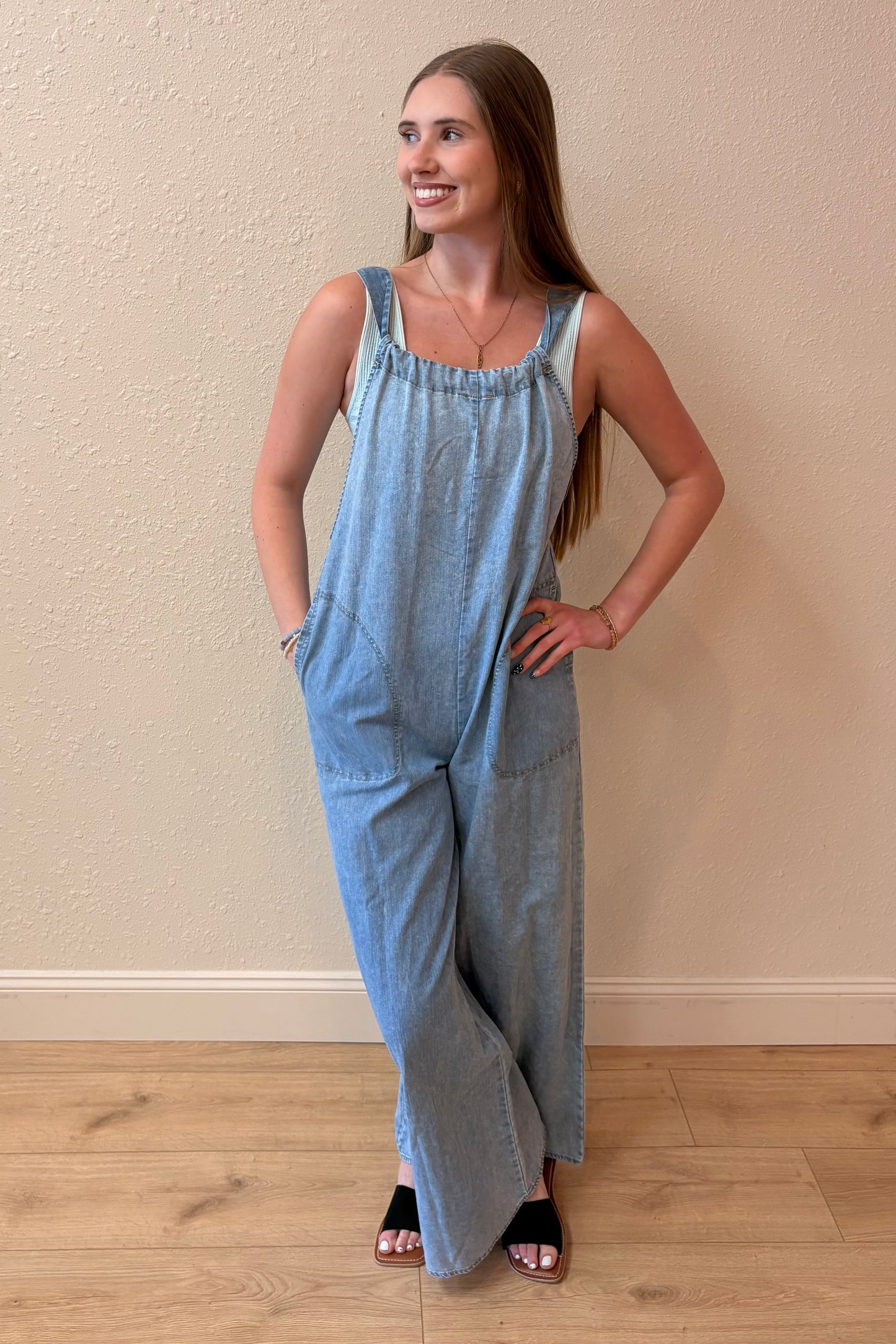 Meadow Washed Chambray Jumpsuit