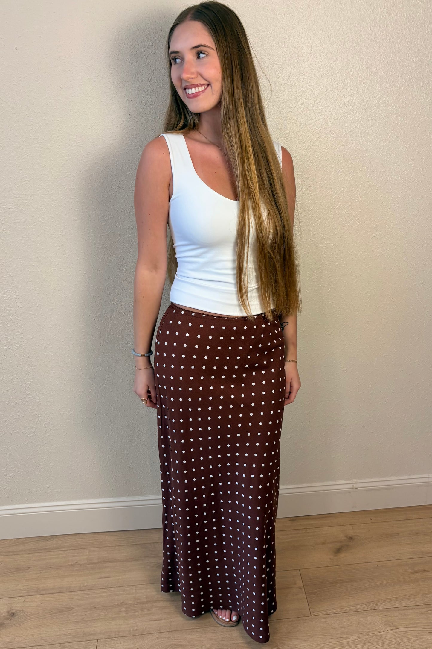 Delilah Polka Dot A-Line Skirt