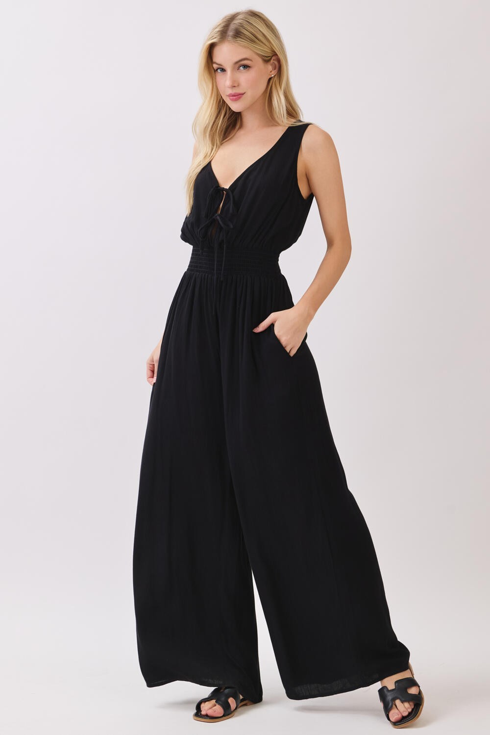 Aurelia Front Tie Jumpsuit