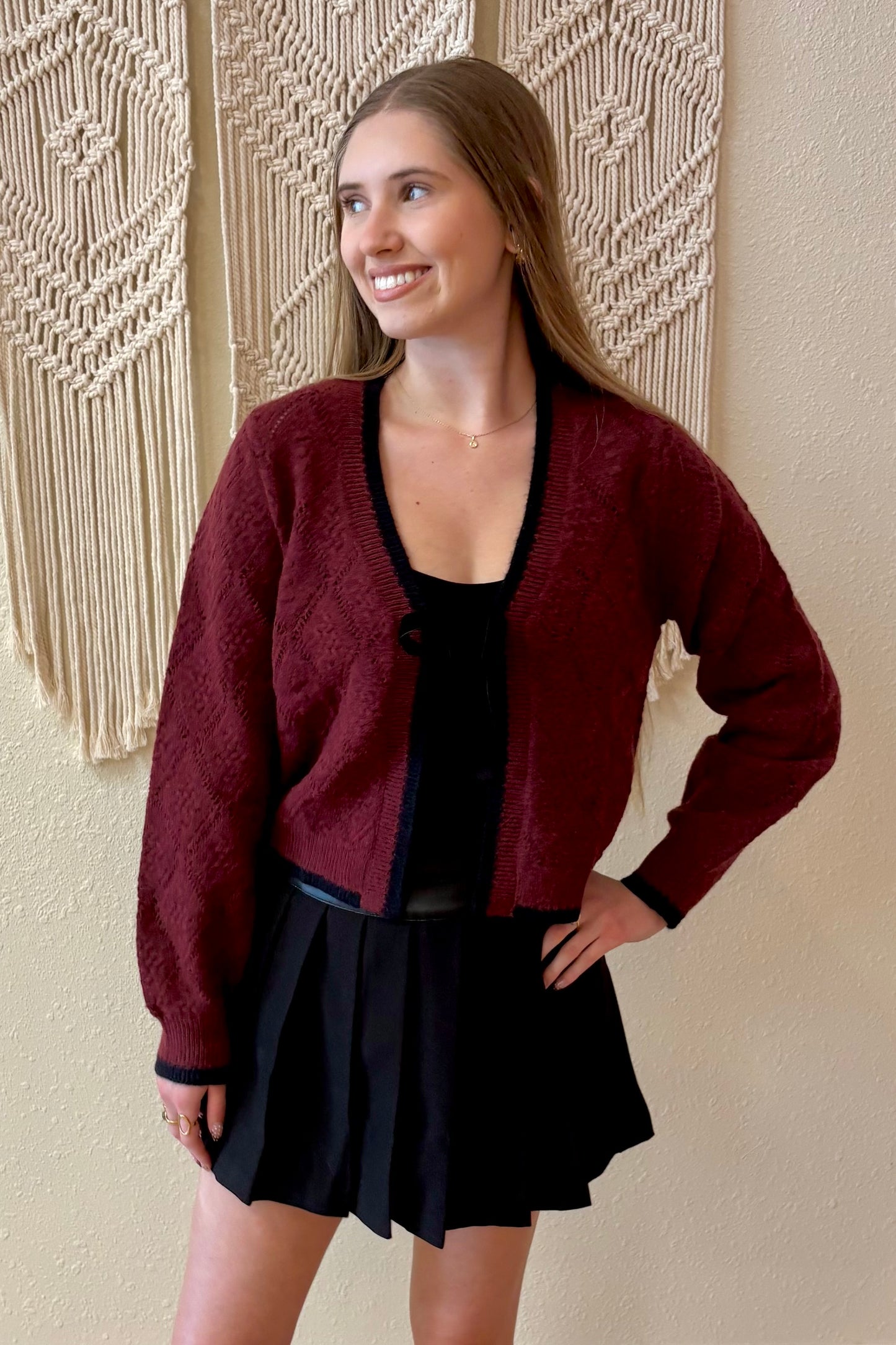 Gianna Bow Cardigan Sweater