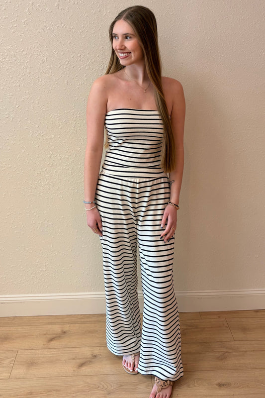 Nadine Stripe Wide Leg Pants