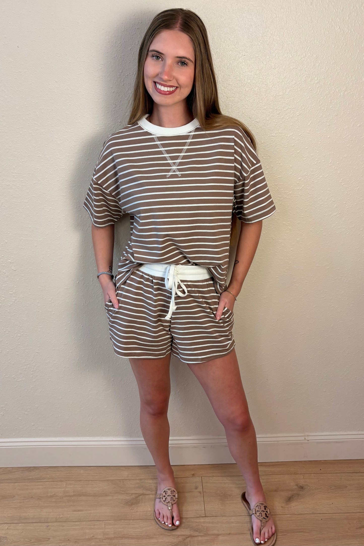 Blakely Stripe Lounge Shorts