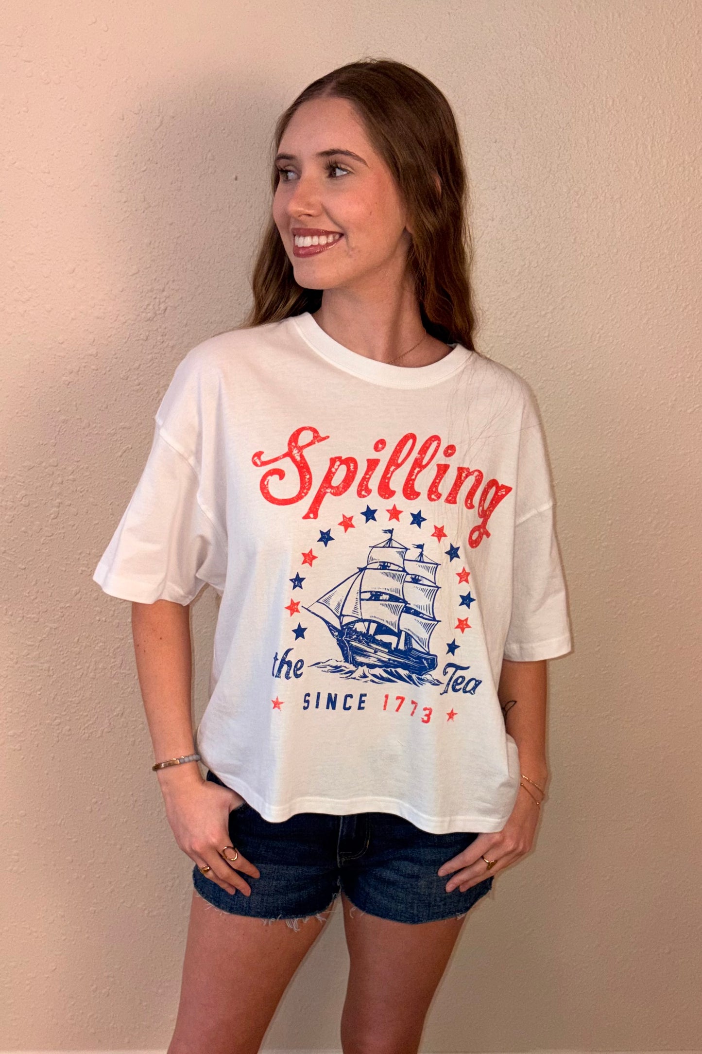 Spilling the Tea Graphic T-Shirt