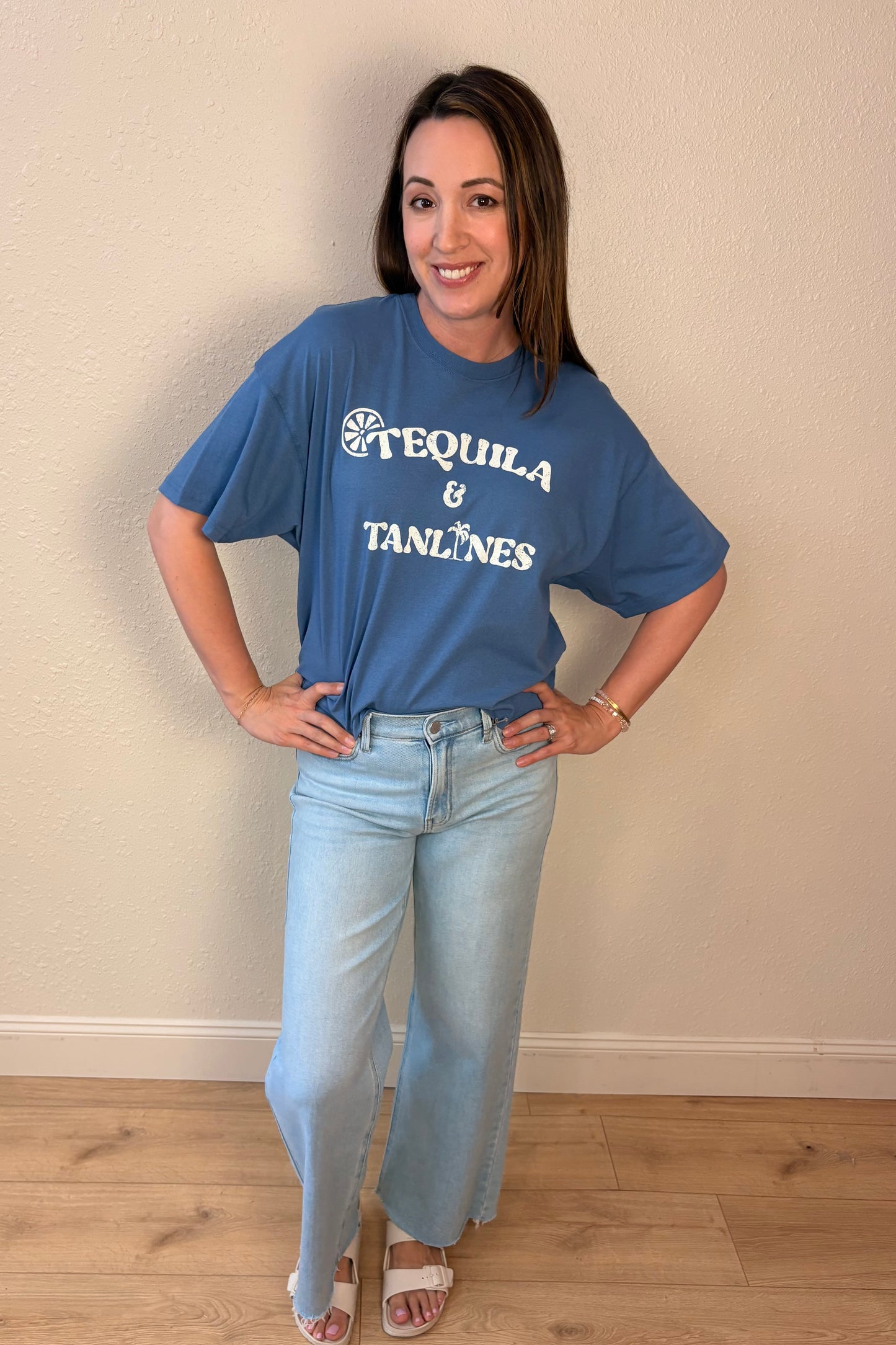 Tequila & Tanlines Cropped T-Shirt