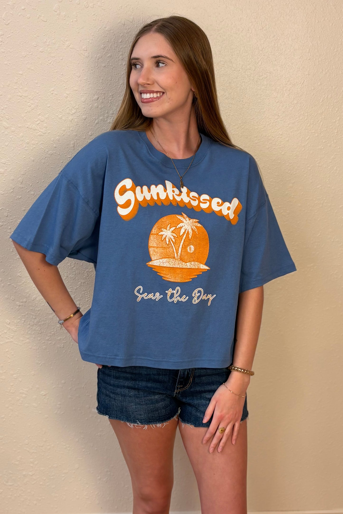 Sunkissed Seas The Day Graphic Tee Shirt