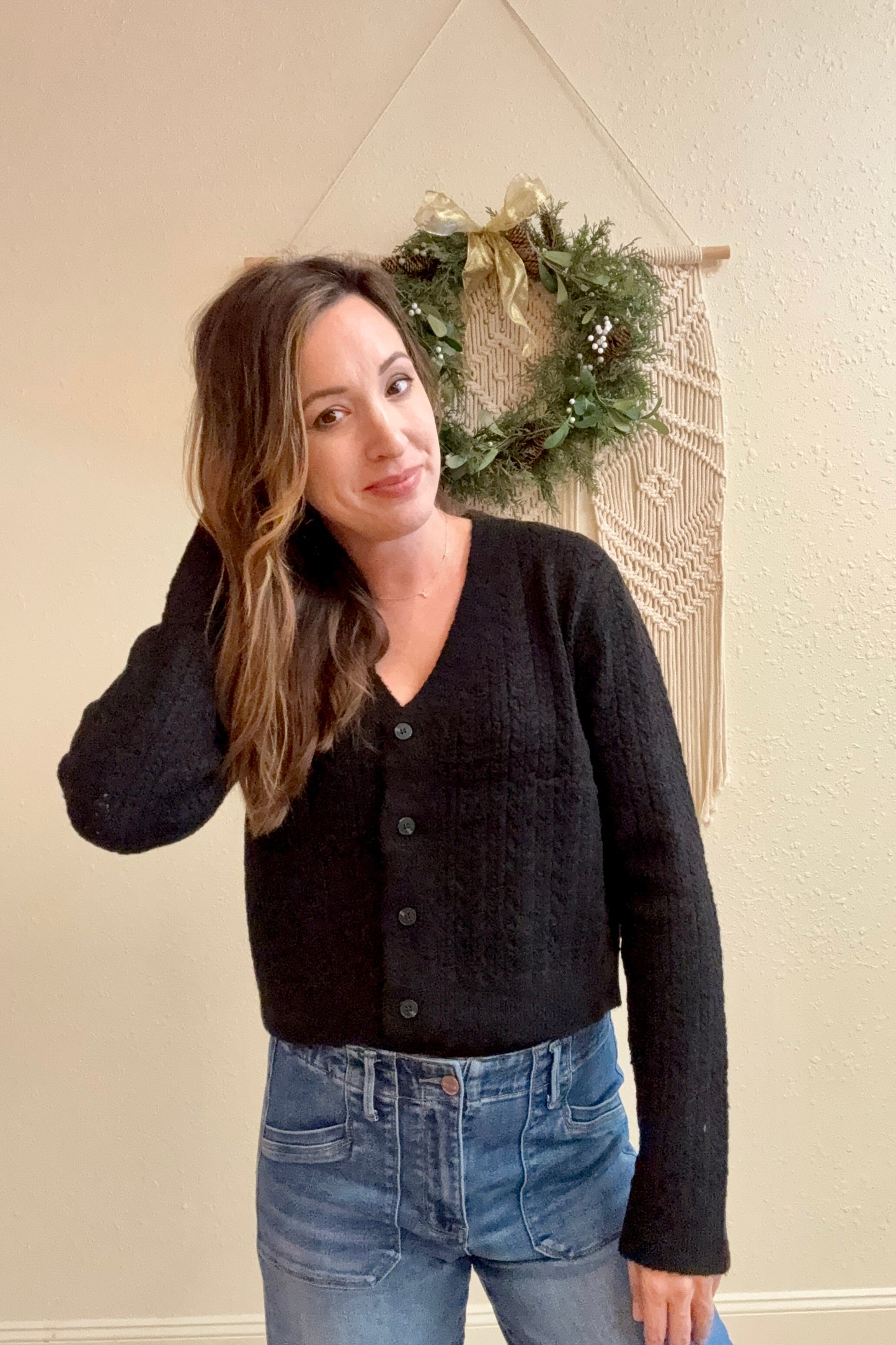 Blaire Cropped Cardigan Sweater