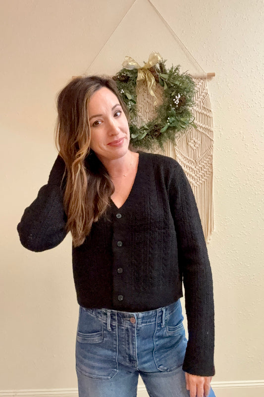 Blaire Cropped Cardigan Sweater