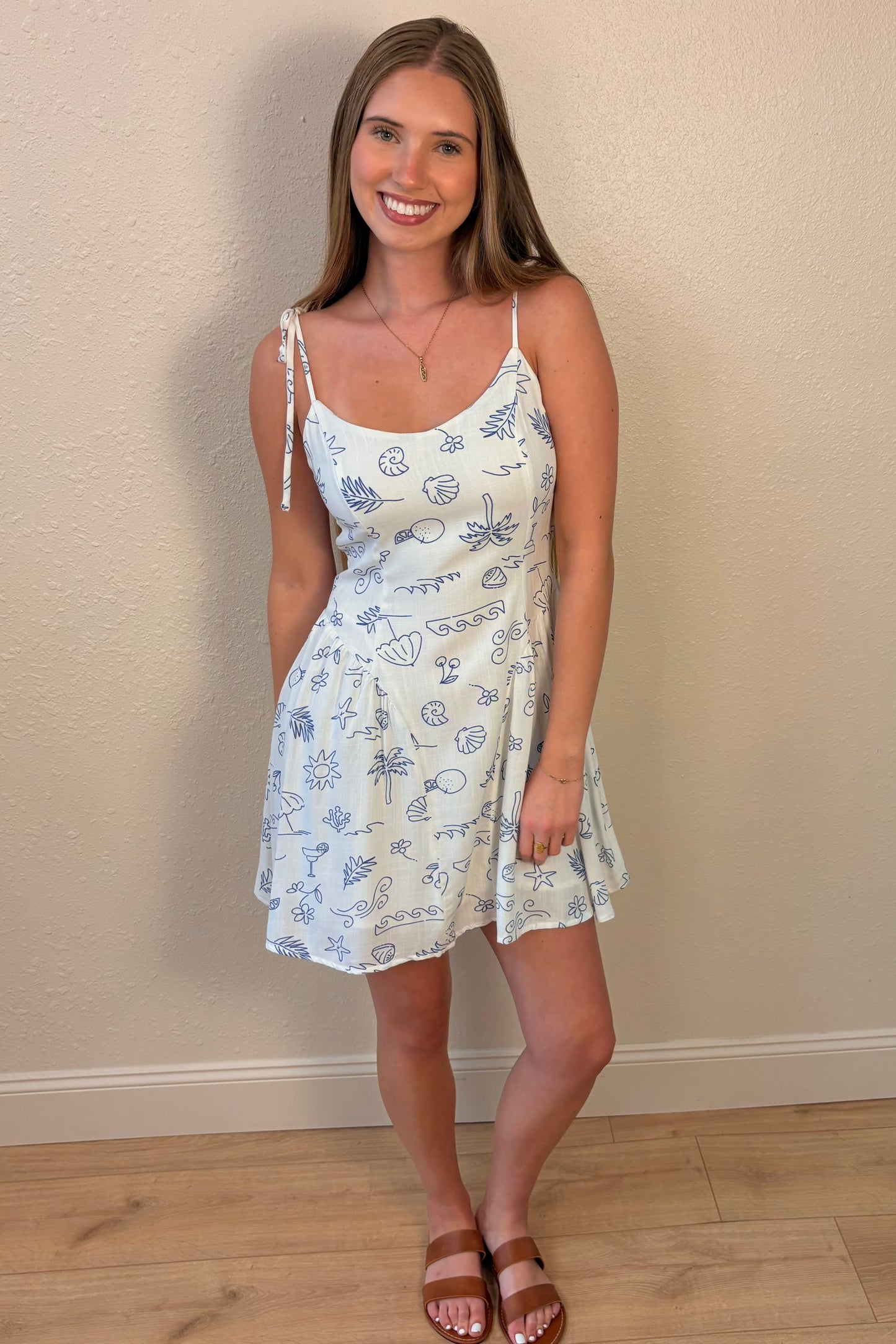 Bella Summer Print Sundress