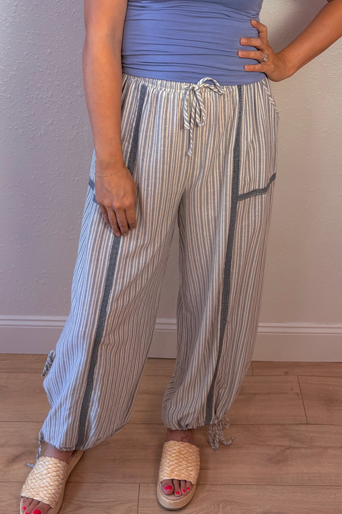 Delaney Stripe Lightweight Pants
