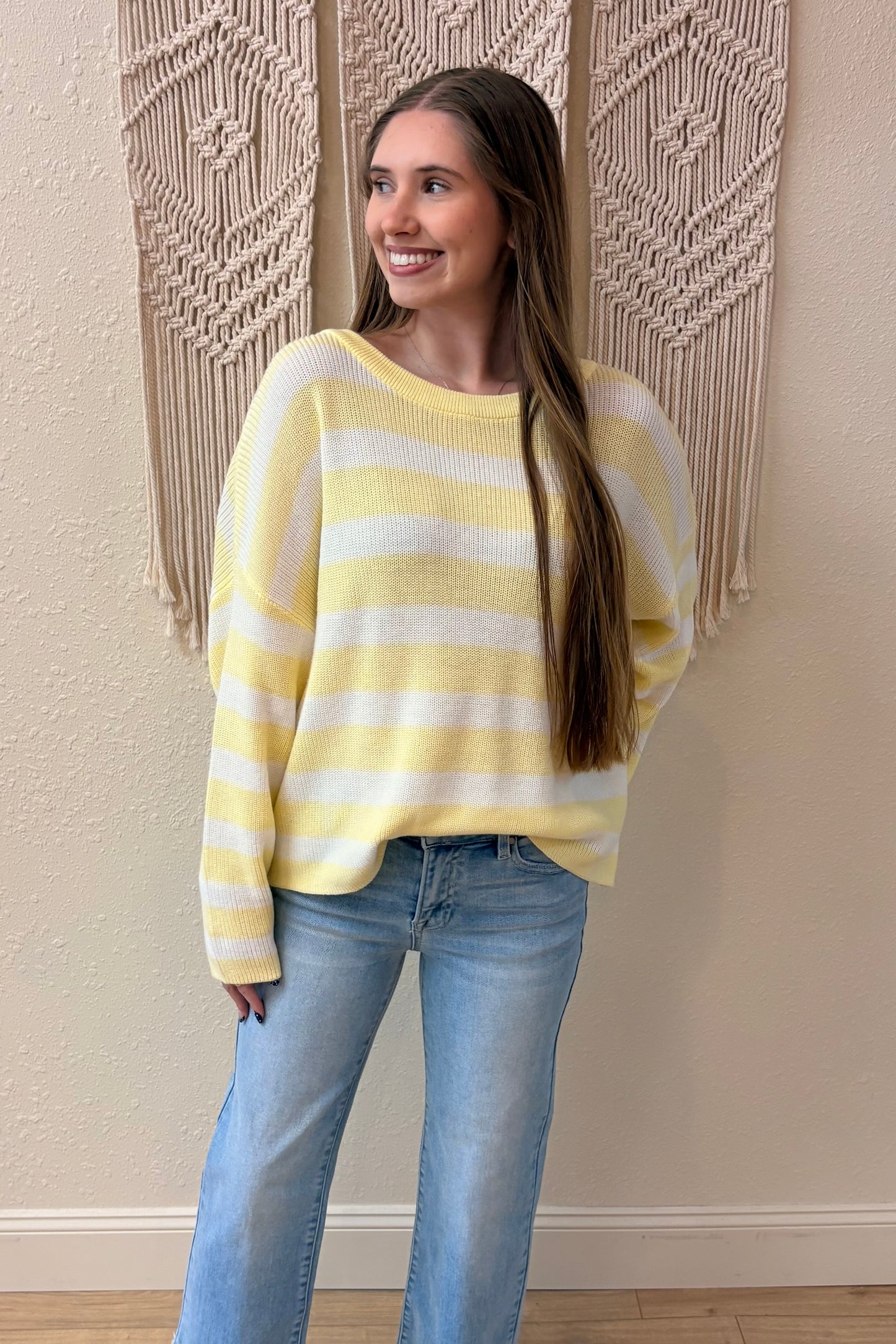 Everly Stripe Lightweight Sweater