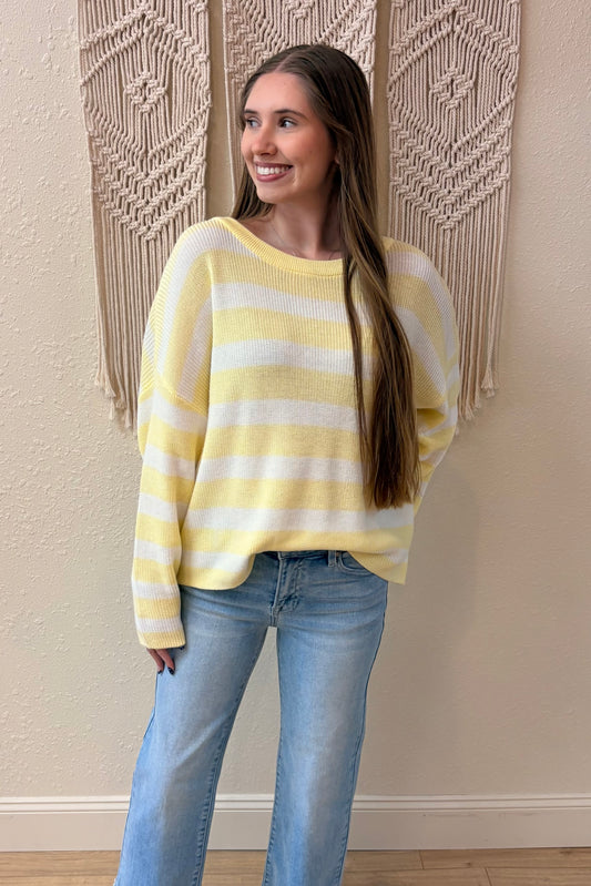 Everly Stripe Lightweight Sweater