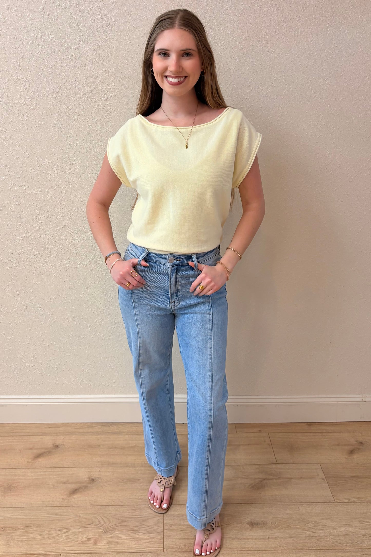 Emily Boat Neck Knit Top