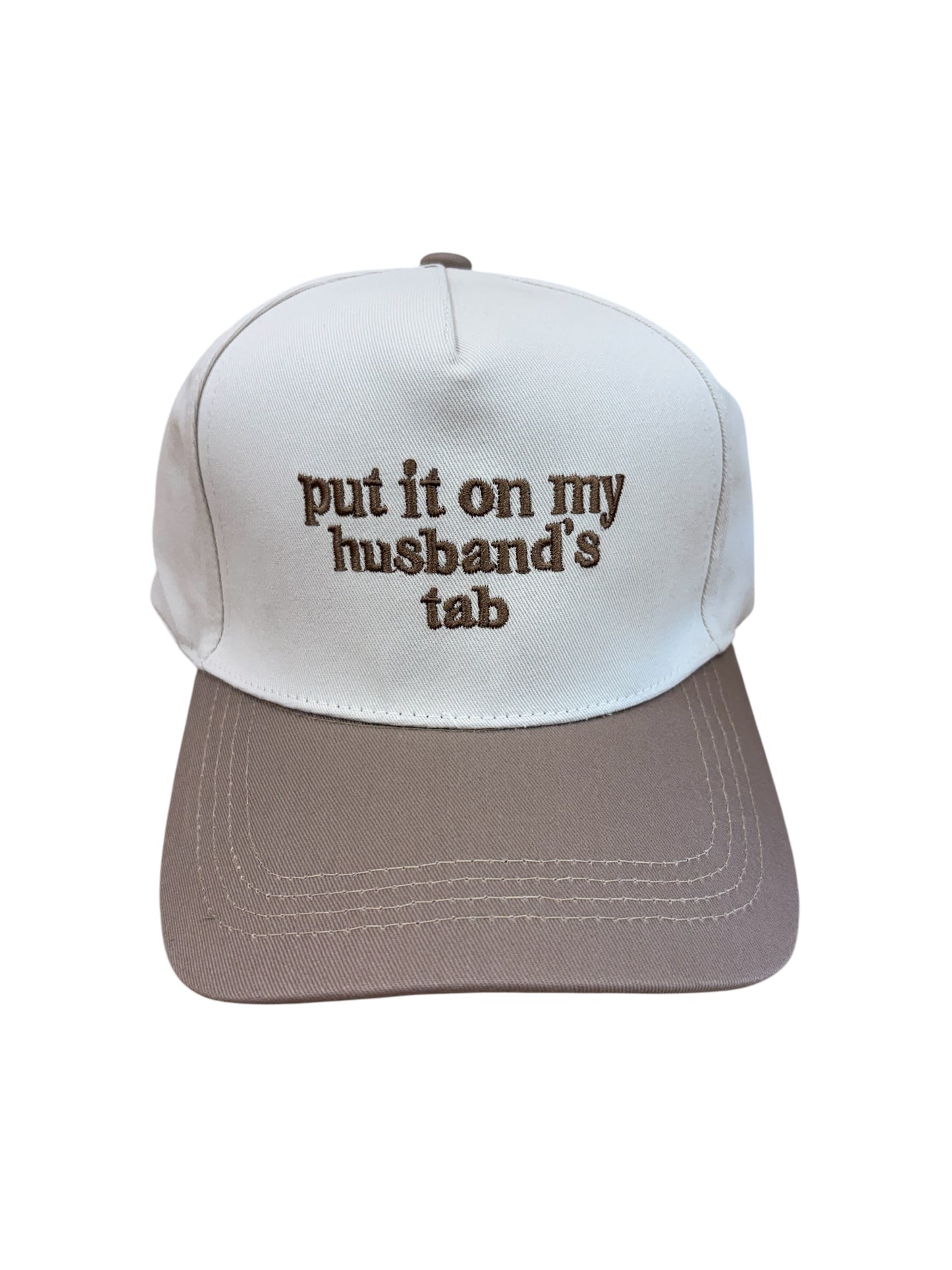 Put It On My Husband's Tab Trucker Hat