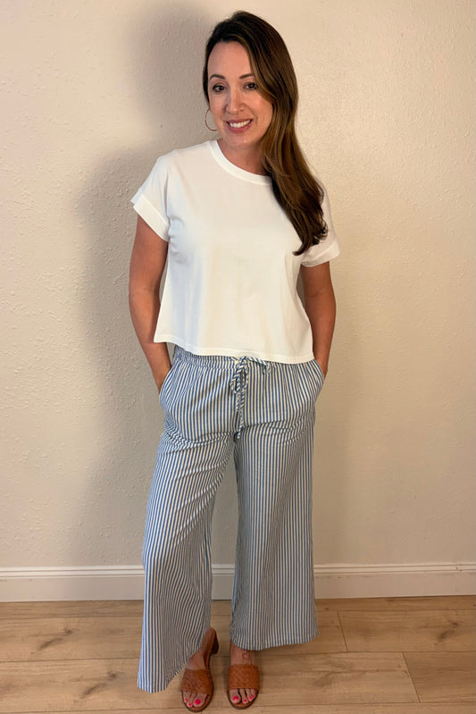 Emma Striped Wide Leg Pants