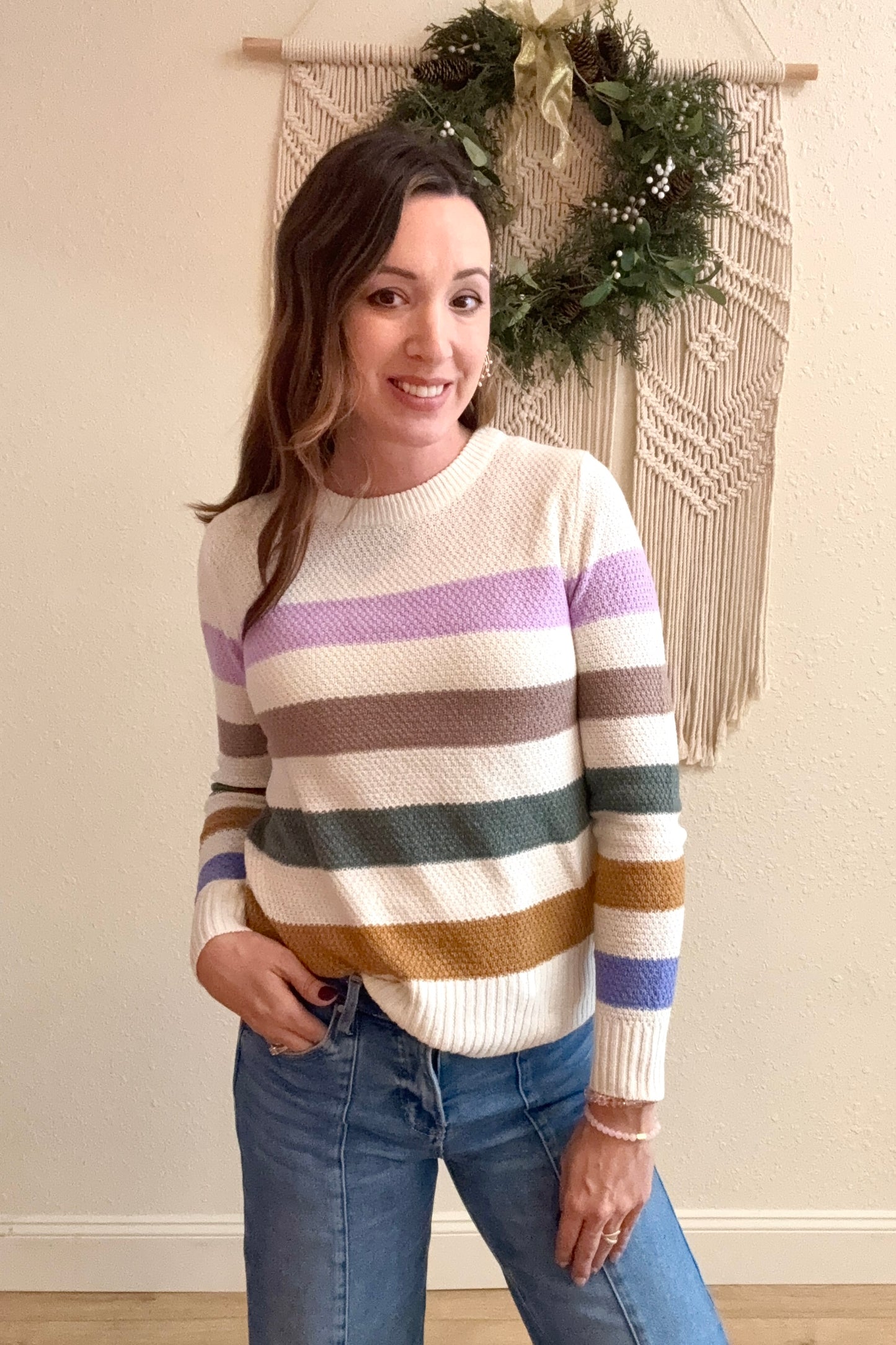 Mallory Multi Stripe Sweater