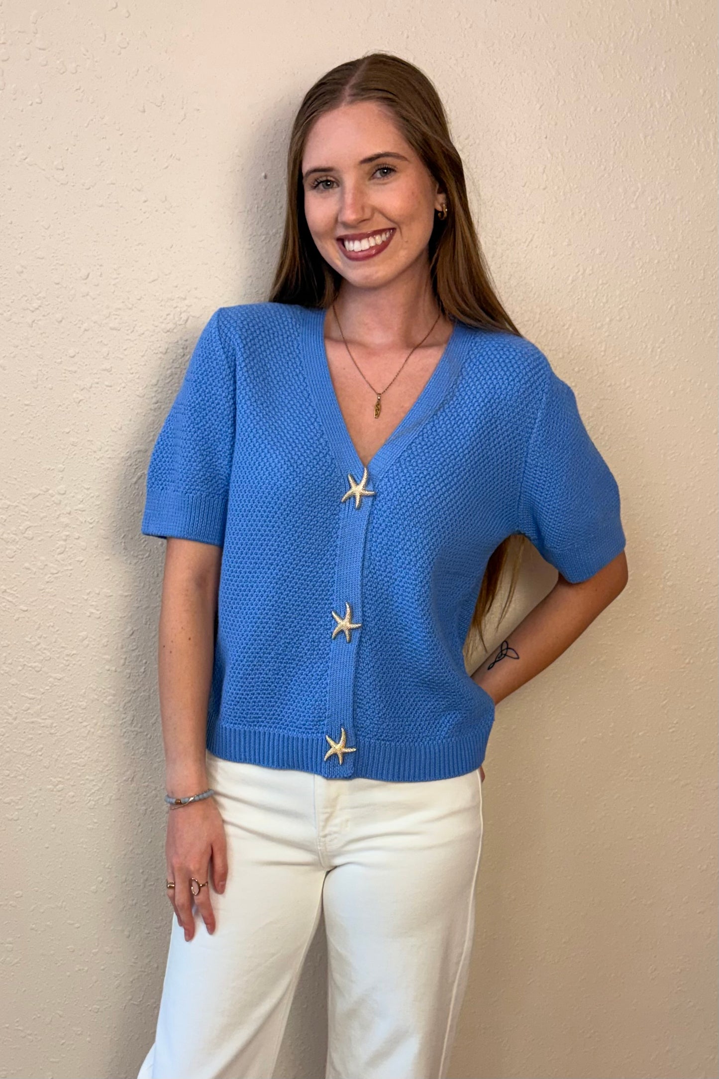 Ariel Starfish Cardigan Sweater