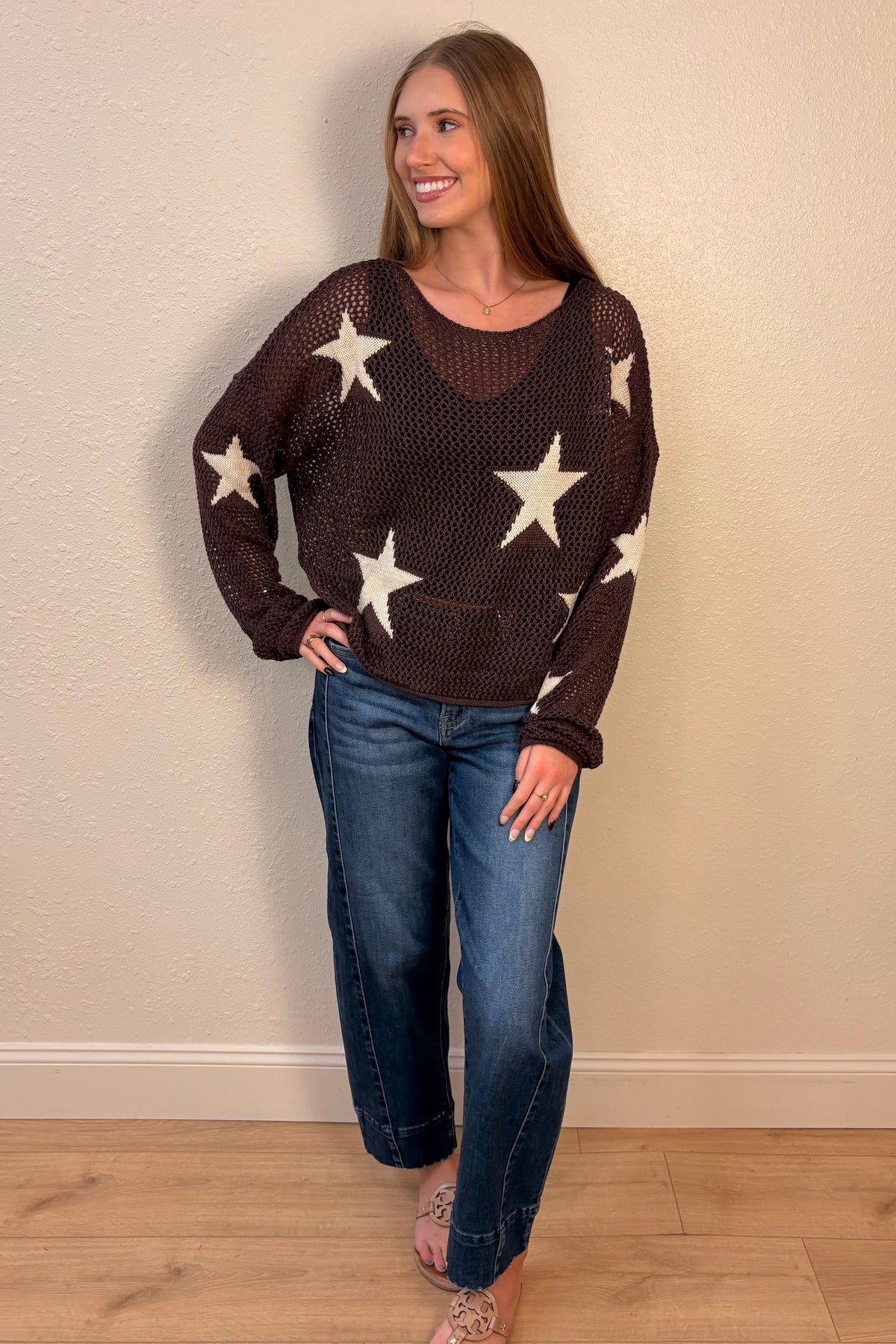 Sabrina Crochet Star Sweater