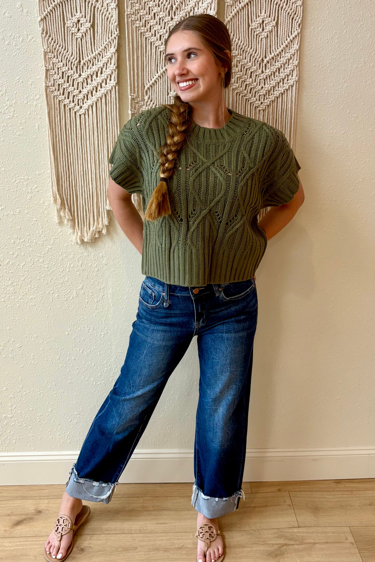 Sienna Short Sleeve Knit Sweater