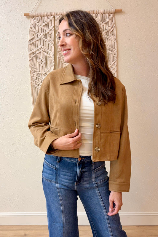 Carmela Faux Suede Jacket