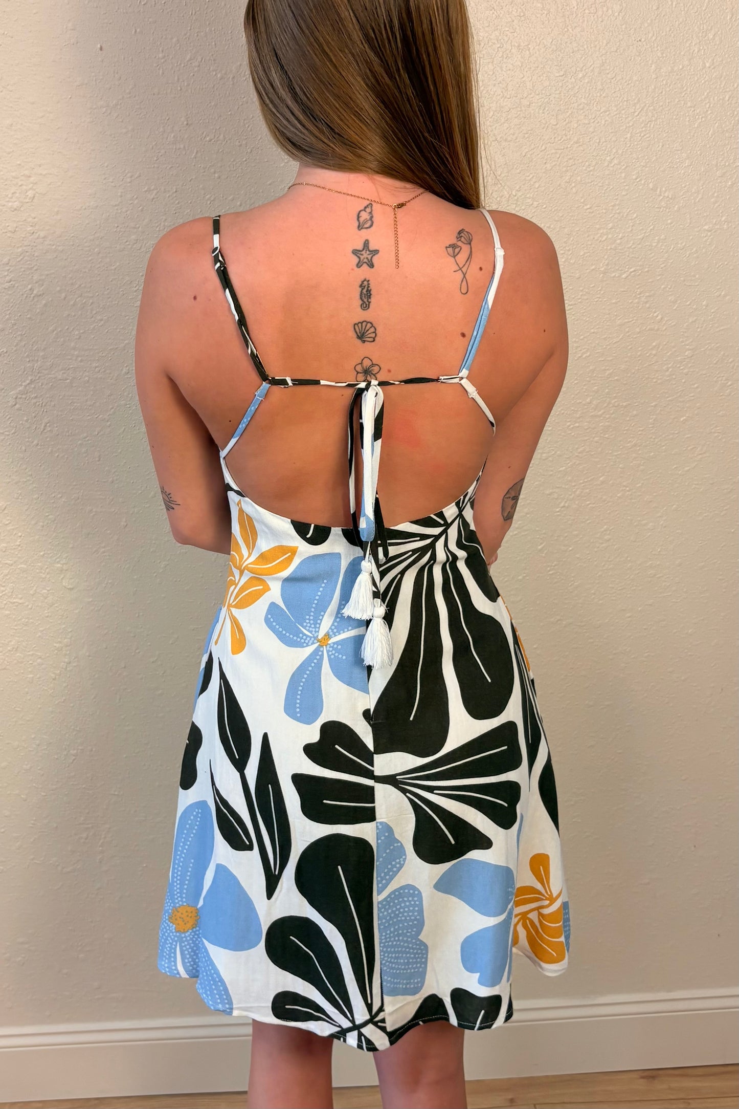 Roxanne Floral Open Back Sundress