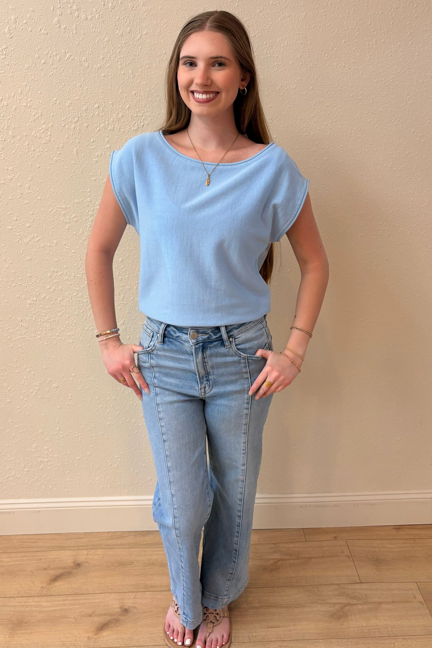 Emily Boat Neck Knit Top