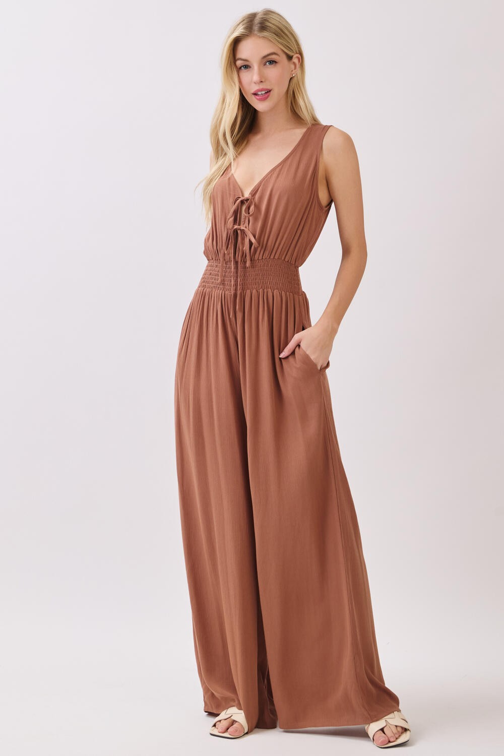 Aurelia Front Tie Jumpsuit