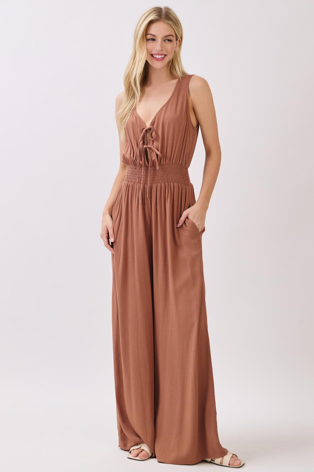 Aurelia Front Tie Jumpsuit