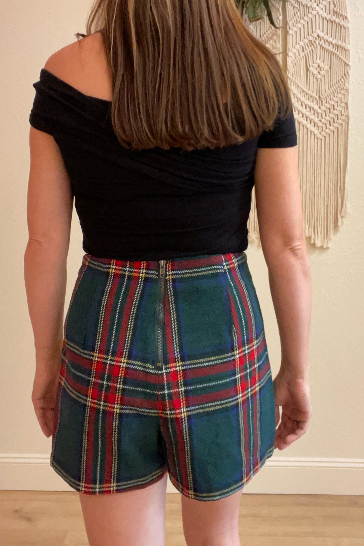 Jackie Plaid Skort