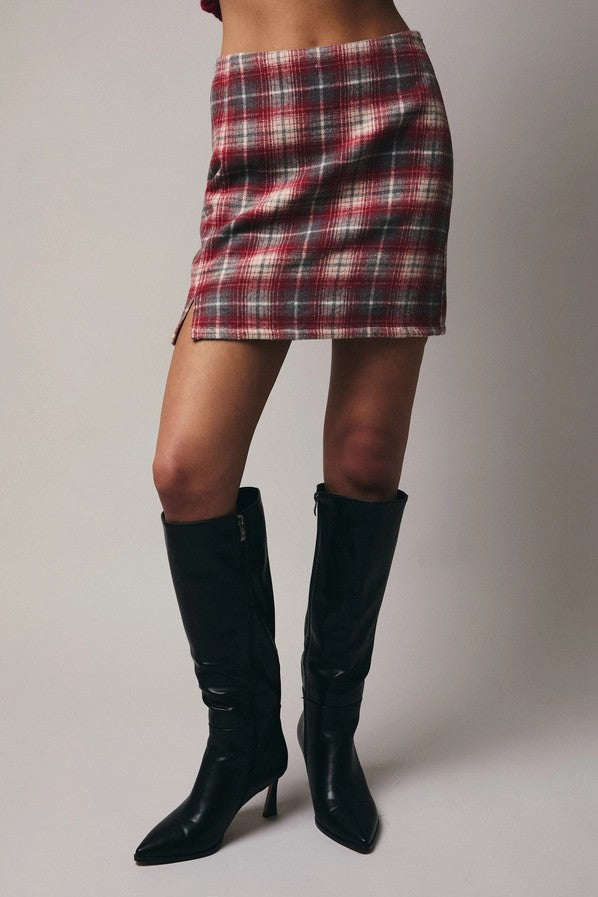 Willow Plaid Mini Skirt