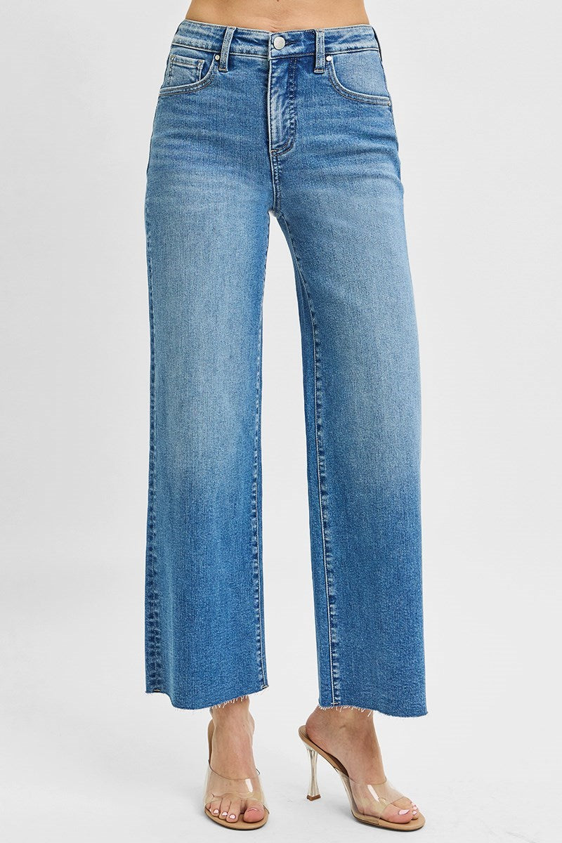 Risen High Rise Wide Leg Crop Jean