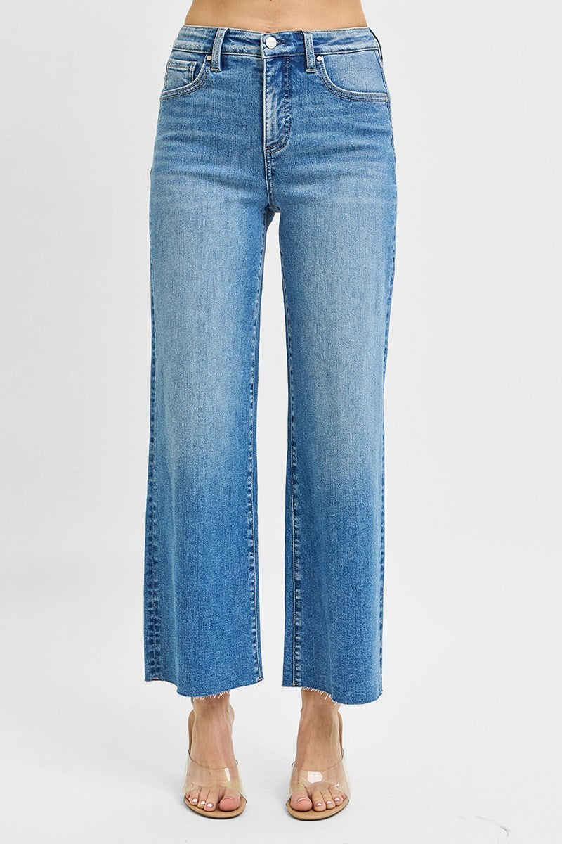 Risen High Rise Wide Leg Crop Jean