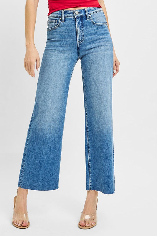 Risen High Rise Wide Leg Crop Jean