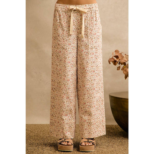 Priscilla Small Floral Utility Pocket Pants