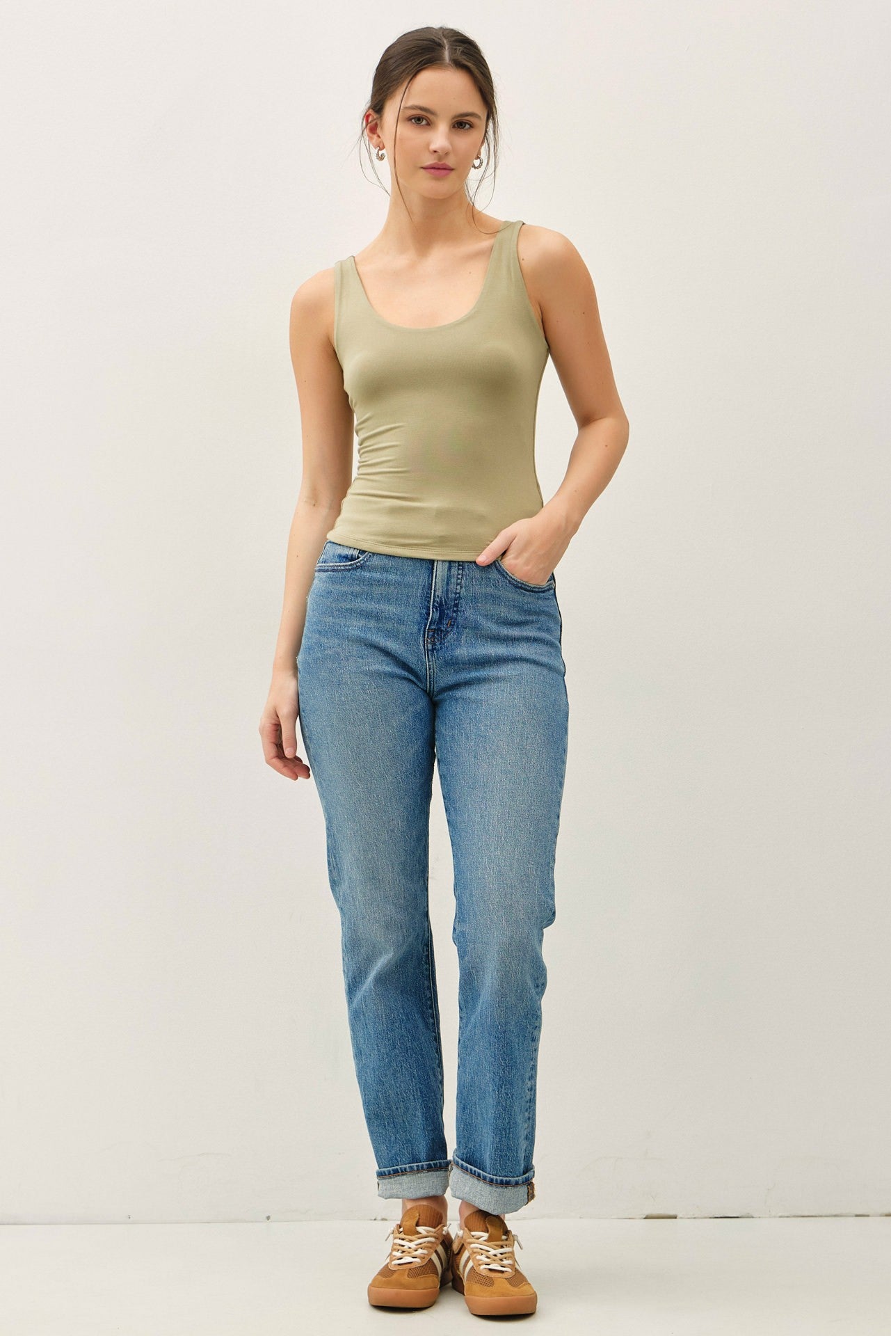Ultra Soft Scoop Neck Tank Top