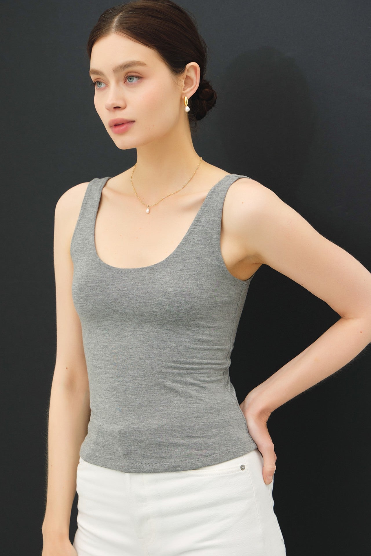 Ultra Soft Scoop Neck Tank Top