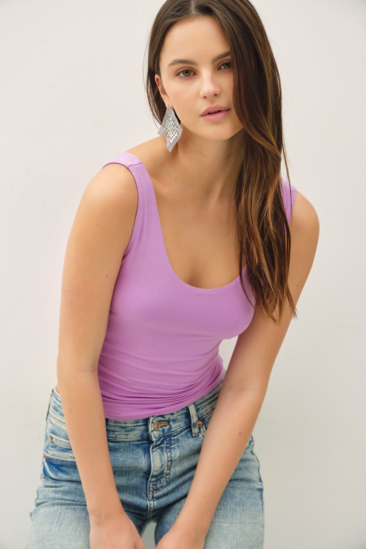 Ultra Soft Scoop Neck Tank Top