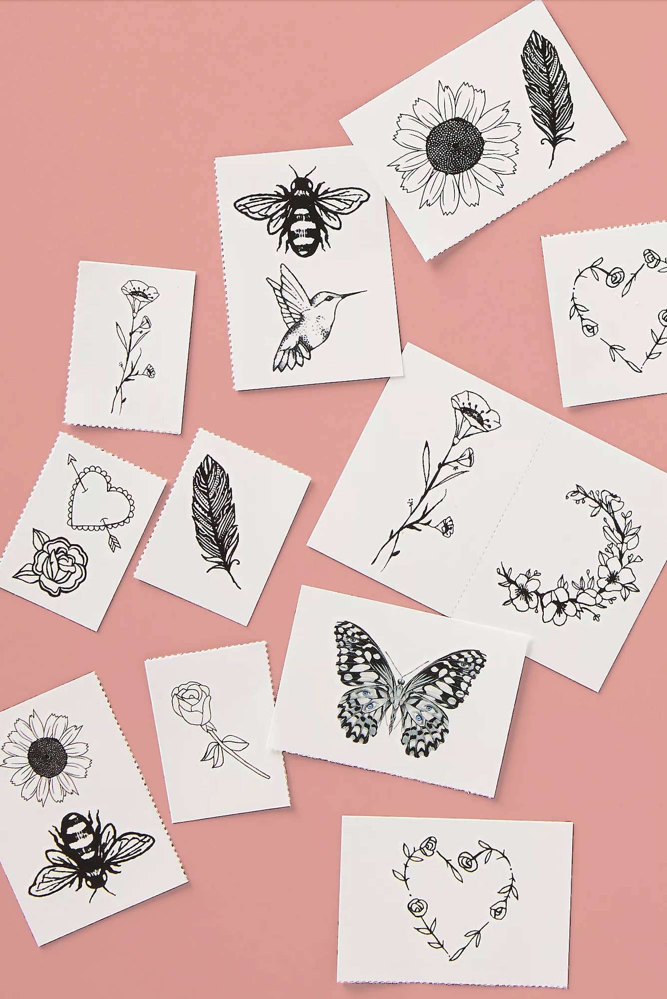 Embroidered Temporary Tattoo Pack