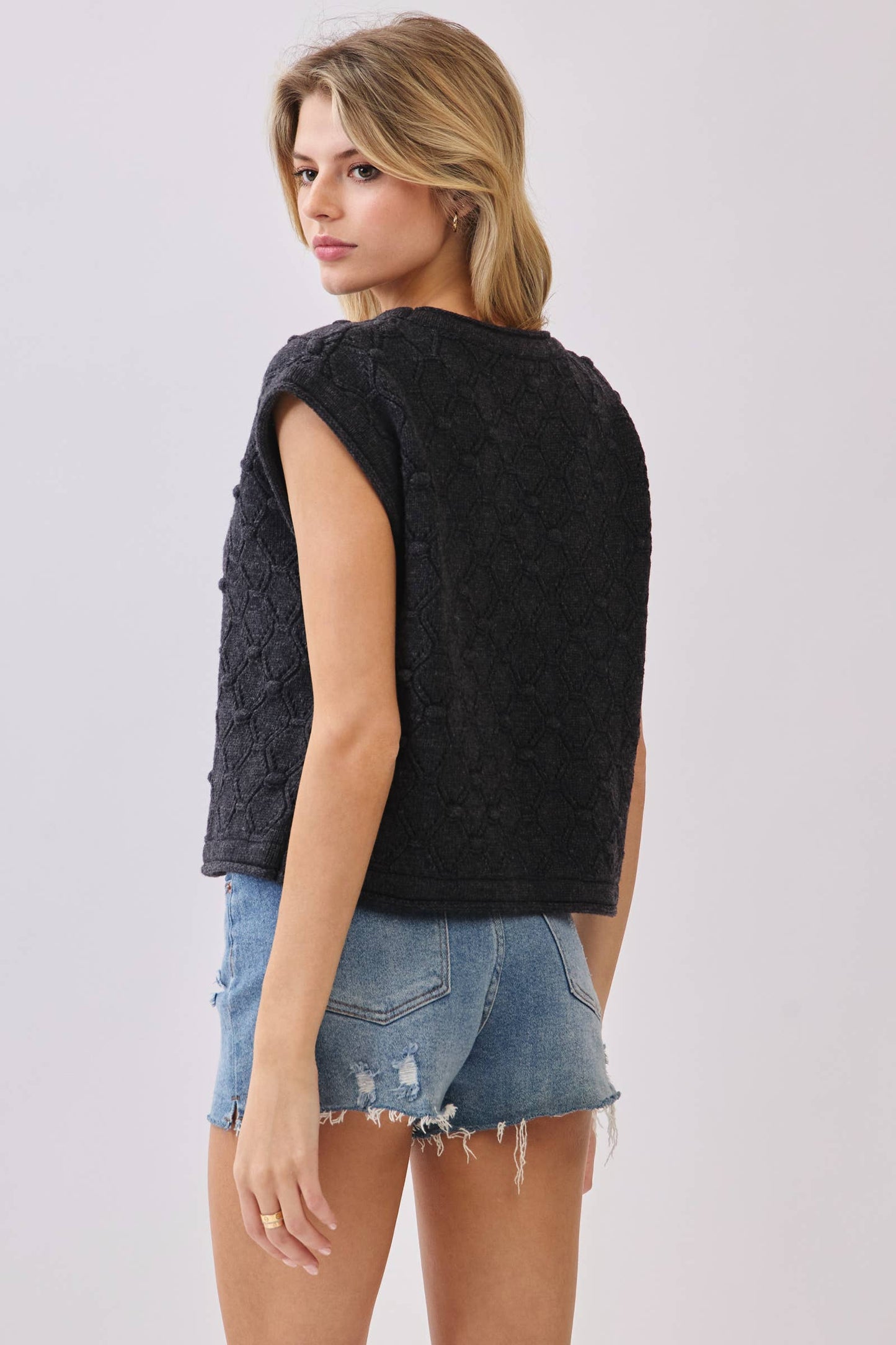 Melinda Short Sleeve Sweater Top
