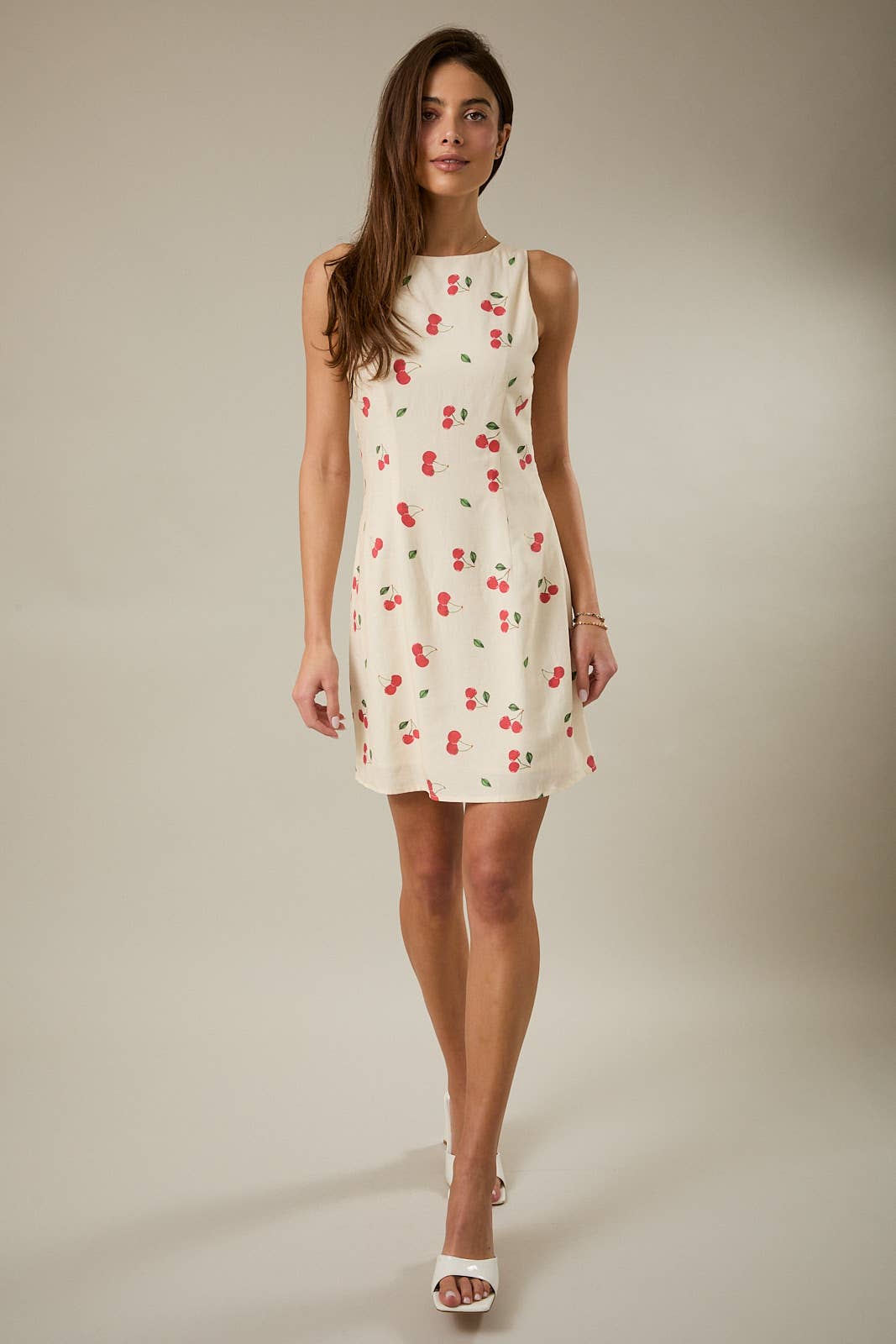 Morgan Cherry Printed Mini Dress