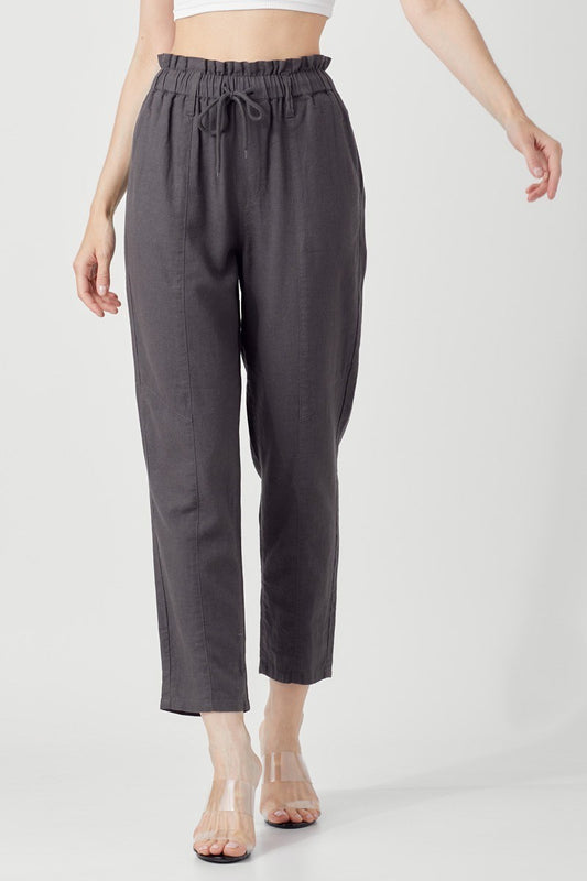 Risen Charcoal Linen Pants